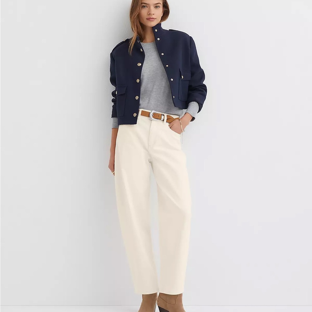 NWT Loft The Barrel High Rise Jeans 27